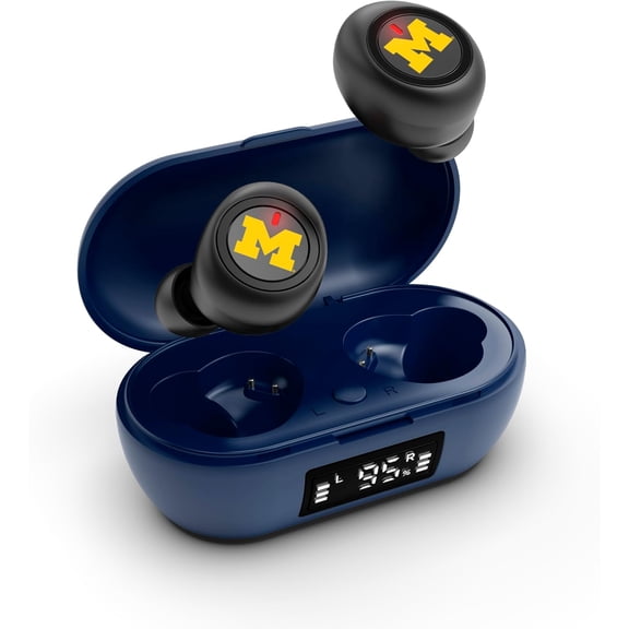 SOAR NCAA True Wireless Earbuds V.7 - Michigan Wolverines