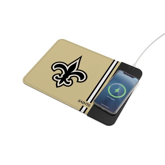 SOAR NFL Wireless Charging Mouse Pad-New Orleans Saints