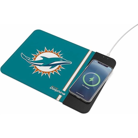 SOAR NFL Wireless Charging Mouse Pad - Miami Dolphins