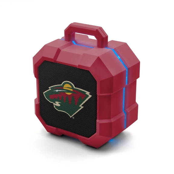 SOAR NHL Detroit Red Wings ShockBox LED Wireless Bluetooth Speaker - Minnesota Wild