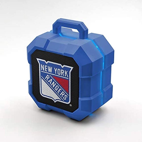 SOAR NHL Detroit Red Wings ShockBox LED Wireless Bluetooth Speaker-New York Rangers
