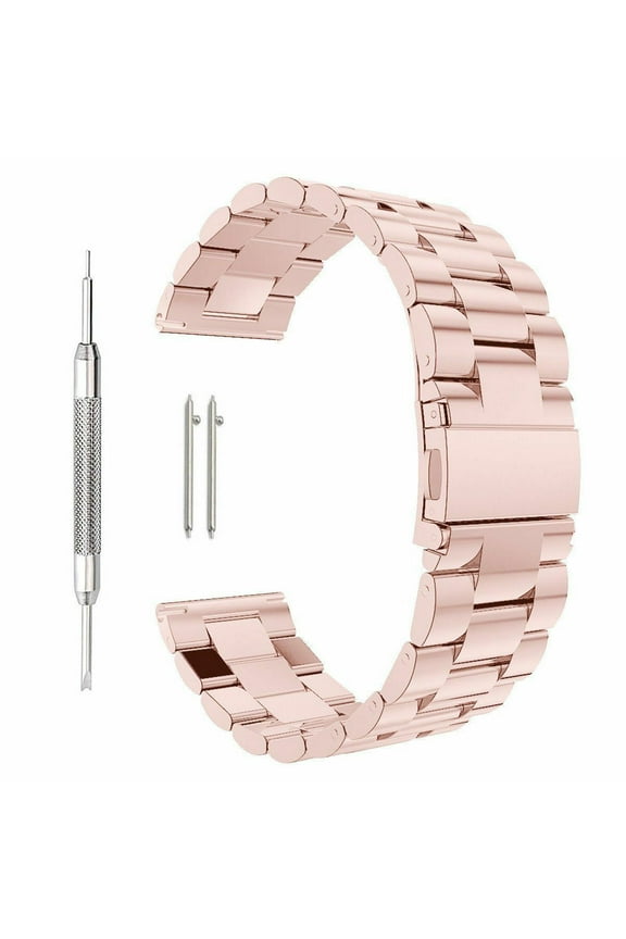 Adjustable Stainless Steel Metal, Wristwatch Band with Link Removal Tool, 23mm