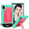 thumbnail image 1 of SOATUTO Case for Moxee 8" Tablet 2 Case For Moxee 8 inch 2022 Model (MT-T8B22) Tablet Shockproof Rugged Hybrid Kids Friendly Cover Built-in Kickstand Shoulder Strap Protective Case - Green+Pink, 1 of 8
