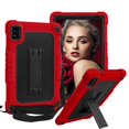 thumbnail image 1 of SOATUTO Case for Moxee 8" Tablet 2 Case For Moxee 8 inch 2022 Model (MT-T8B22) Tablet Shockproof Rugged Hybrid Kids Friendly Cover Built-in Kickstand Shoulder Strap Protective Case - Red+Black, 1 of 8