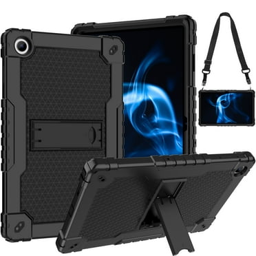 SOATUTO Case For Onn. 10.4" Tablet Pro 2023 Model: 100110603 Heavy Duty Protective Cover with Kickstand Built in Shoulder Strap Kids Friendly Shell Case Fit for Onn 10.4 inch Tablet Pro- Black+Black