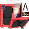 thumbnail image 1 of SOATUTO Case for Pritom Tab 10 Lite Tablet 10.1/ Baken Tab 10 Lite Tablet 10.1 Inch/LvilleTablet P11/ APOLOSIGN EP103A/Wetap M10 Tablet Case Cover with screen protector (Red/Black/1 PC), 1 of 7