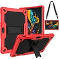 thumbnail image 1 of SOATUTO Case for Sky PAD 10 10.1 inch Tablet, Heavy Duty Protective Cover with Kickstand Built in Shoulder Strap Kids Case for Sky PAD 10 10.1" Tablet (Red/Black), 1 of 9