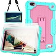 thumbnail image 1 of SOATUTO Case for Sunshine T1 Elite/Foxx T8/Qlink Scepter 8/Sky Pad 8/NUU Tab 8/Sky Devices Elite OctaX/Sky Devices Elite T8 Plus/Xmobile X8/Sky Devices with screen protector (Green/Pink/2 PCS), 1 of 6