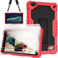 thumbnail image 1 of SOATUTO Case for Sunshine T1 Elite/Foxx T8/Qlink Scepter 8/Sky Pad 8/NUU Tab 8/Sky Devices Elite OctaX/Sky Devices Elite T8 Plus/Xmobile X8/Sky Devices with screen protector (Red/Black/2 PCS), 1 of 7