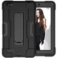thumbnail image 1 of SOATUTO Case for Walmart Onn 7 Inch 1st / 2nd Gen Tablet, Heavy-Duty Drop-Proof and Shock-Resistant Rugged Hybrid Built-in Stand For Walmart Onn Tablet 7 Inch Model 100005206 / 100015685(Black+Black), 1 of 6