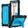 thumbnail image 1 of SOATUTO Case for Walmart Onn 7 Inch Gen 3 / Onn 7 2022 Model Tablet Heavy-Duty Drop-Proof and Shock-Resistant Rugged Hybrid Built-in Stand For New Walmart Onn 7 2022 Model TBPRP100071481 - Black+Blue, 1 of 6