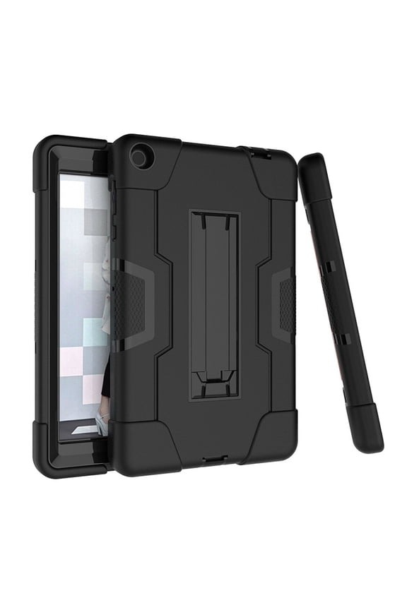 Case for Walmart Onn 8 Pro 8 Inch Tablet, Heavy Duty Drop Proof and Shock Resistant Rugged Hybrid Case Built-in Stand, for Walmart Onn 8 Inch Tablet Model 100003561 - Black+Black