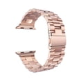 thumbnail image 1 of SOATUTO Compatible With Apple Watch Ultra 1 2 49mm Band Solid Stainless Steel Link Bracelet Replacement Band with Durable Folding Clasp for Apple Watch 9 8 7 45mm 6 5 4 3 2 1 SE 42mm 44mm - Rose Gold, 1 of 6