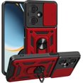 thumbnail image 1 of SOATUTO Compatible With Oneplus Nord N30 5G Case with Camera Cover Protector & Metal Stand,Heavy Duty Shockproof Magnetic Hinge Protective Cover Nord N30 5G Phone Case for Oneplus Nord N30 5G - Red, 1 of 6