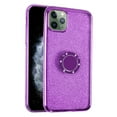 thumbnail image 1 of SOATUTO Compatible with iPhone 11 Case,Cute Girly Glitter Diamond Rhinestone Bumper with Ring Kickstand Pink TPU Protective Cover Case for iPhone 11 Bling - Purple, 1 of 6