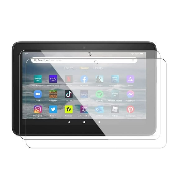 SOATUTO For All-new Fire 7 / Fire HD 7 Kids Tablet HD Clear Screen Protector (12th Generation / 2022 Released ) Tempered Glass Film 9H Hardness Ultra Clear Anti Scratch Case Friendly (2 Pcs)