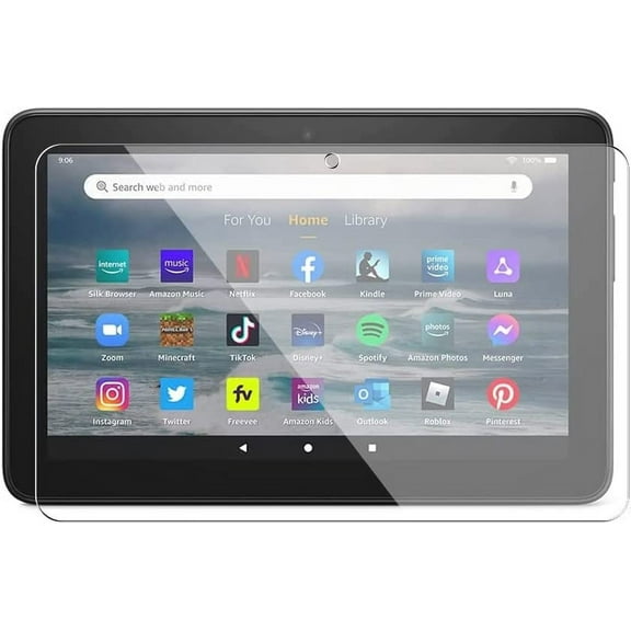 SOATUTO For All-new Fire 7 / Fire HD 7 Kids Tablet HD Clear Screen Protector (12th Generation / 2022 Released ) Tempered Glass Film 9H Hardness Ultra Clear Anti Scratch Case Friendly (1 Pcs)