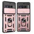 thumbnail image 1 of SOATUTO For Google Pixel 8 5G/Pixel 8 Pro Case Built-in Card Holder & Stand & Slide Camera Cover Fit Magnetic Car Mount Holder Case For Google Pixel 8/Google Pixel 8 Pro - Pixel 8 Pro,Rose Gold, 1 of 7