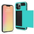 thumbnail image 1 of SOATUTO For New iPhone 13 Pro Max 6.7 inch Case TPU + PC Mixed Double Case Silicone Protective Credit Card Holder Slot Wallet Phone Case Suitable for Apple iPhone 13 Pro Max 6.7 inch 2021 - Green, 1 of 6