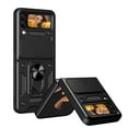 thumbnail image 1 of SOATUTO For Samsung Galaxy Z Flip 4 5G Case with Hinge Protection, Built-in Kickstand & Slide Camera Cover Fit Magnetic Car Mount Holder Case for Samsung Galaxy Z Flip 4 2022 - Black, 1 of 9