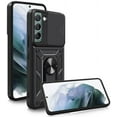 thumbnail image 1 of SOATUTO For Samsung S22 Phone Case Military Grade Drop Rugged Cover With Camera Slide Anti-Scratch Protective 360° Rotate Kickstand Sturdy Shockproof Case For Samsung Galaxy S22 6.1 inch - Black, 1 of 6