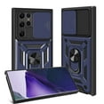 thumbnail image 1 of SOATUTO For Samsung S22 Ultra Phone Case Military Grade Drop Rugged Cover with Camera Slide Anti-Scratch Protective 360° Rotate Kickstand Shockproof Case for Samsung Galaxy S22 Ultra 6.8 inch - Blue, 1 of 6