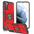 thumbnail image 1 of SOATUTO For Samsung S24 Phone Case Military Grade Drop Rugged Cover Anti-Scratch Protective 360° Rotate Kickstand Sturdy Shockproof Phone Case Cover For Samsung Galaxy S24 - Red, 1 of 5