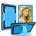 thumbnail image 1 of SOATUTO For Walmart Onn 10.1 Tab Case 2020 ( Model: 100011886 ) Shockproof Kids Friendly Rugged Drop-Proof Sturdy Armmor Case Built-in Kickstand For Onn 10.1 inch Tablet 2020 Generation 2 - Blue, 1 of 6