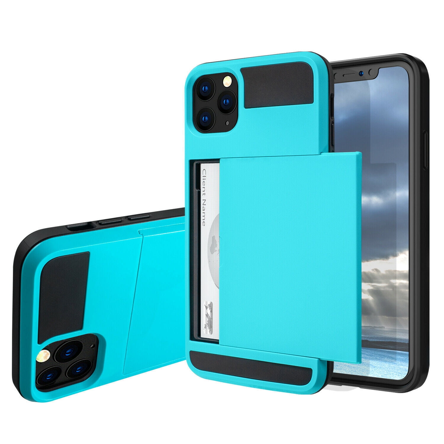 YOUULAR Armor Card Case For Samsung Galaxy A16 5G Hard PC Soft TPU Bracket Card Case Phone Case - View #2