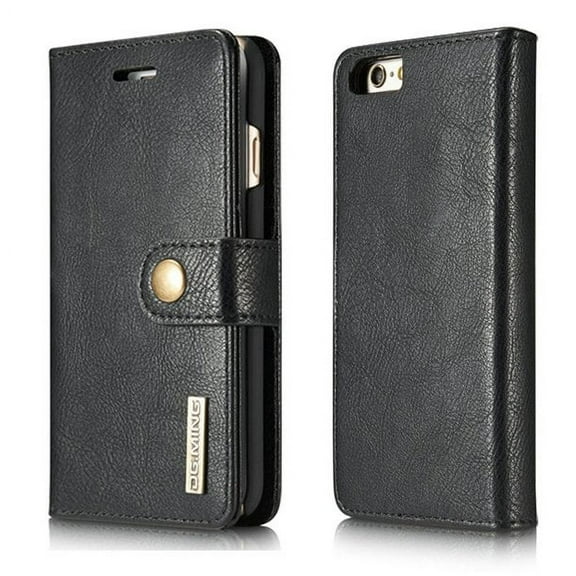 SOATUTO For iPhone 7 Wallet Case , For iPhone SE 2022 iPhone SE 2020 4.7 inch Leather Case , For iPhone 8 Phone Case Folio Flip with Card Slot and Detachable Magnetic Hard Back Cover - Black