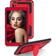 thumbnail image 1 of SOATUTO for Gateway Tab 8" Case FOXXD T8 Sunshine T1 Elite Tablet Case Shockproof Rugged Hybrid Case with Stand for NUU Tab 8 T0801L T0802/TECLAST P80H P80X Mix/VUCATIMES N8/Qlink Scepter 8 inch,Red, 1 of 6