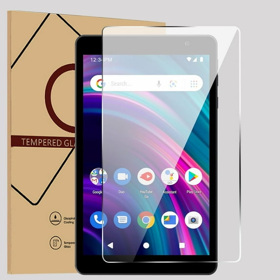 SOATUTO Glass Screen Protector For BLU M8L Tablet 8 Inch/ M8L 2022 Tablet/ M8L Plus Tablet, BLU M8L Tablet Tempered Glass Film 9H Hardness HD Anti-Scratch Case Friendly (1 PC)