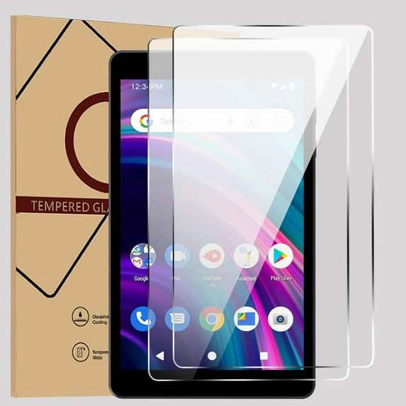 SOATUTO Glass Screen Protector For BLU M8L Tablet 8 Inch/ M8L 2022 Tablet/ M8L Plus Tablet, BLU M8L Tablet Tempered Glass Film 9H Hardness HD Anti-Scratch Case Friendly (2 PCS)