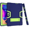 thumbnail image 1 of SOATUTO for HAOVM S30 / for Vankyo s30 Tablet Case Heavy Duty Armor Shockproof Rugged Hard Back Cover Built in Stand for HAOVM MediaPad S30 10.1 inch for Vankyo MatrixPad S30 10.1 Inch - Navy+Green, 1 of 5