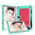 thumbnail image 1 of SOATUTO Heavy Duty Case With Screen Protector For MAGCH M210 M101 L21 Tablet Hard Back Case with Stand Shoulder Strap For MEIZE ZONKO K116 K118 / Kaktin / TPSPAD 10 inch Tablet - Green+Pink/1 Pcs, 1 of 6