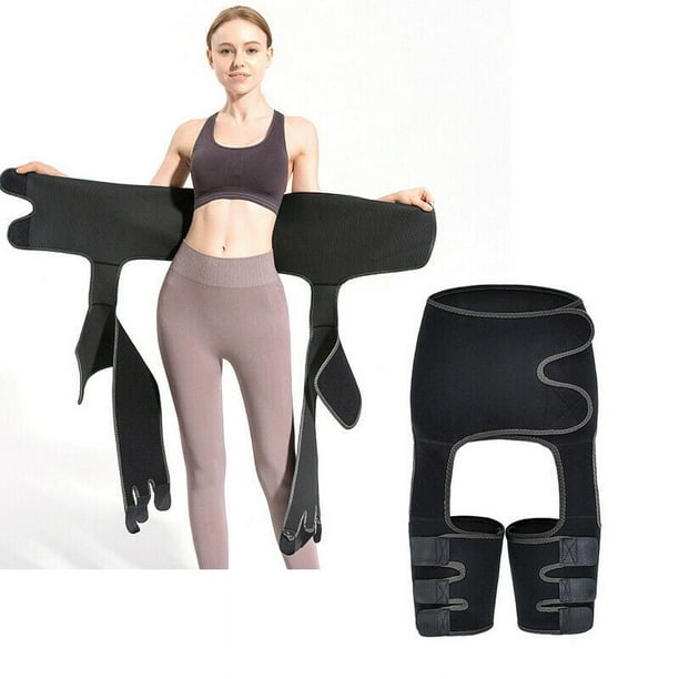 SOATUTO High Waist Trainer Thigh 3 in 1 Trimmer Fitness Thigh Trimmers Sauna Waist Trainer Butt Lifter Thigh Trimmer Sweat Body Shaper Exercise Wrap