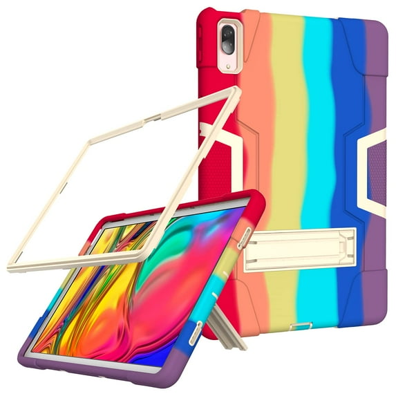 SOATUTO for Lenovo P11 Pro Case 11.5" Model: TB-J706F J706L , Shockproof Kids Friendly Sturdy Armmor Cover Case Built-in Kickstand for Lenovo Tab P11 Pro 11.5 inch 2020 Release -Rainbow