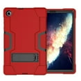 thumbnail image 1 of SOATUTO Lenovo Tab M10 Plus 10.3 inch Tablet Case Hybrid Shockproof Rugged Anti-Impact Protection Cover Built in Kickstand For Lenovo Tab M10 Plus TB-X606F / TB-X606X 10.3 inch(Red+Black), 1 of 6