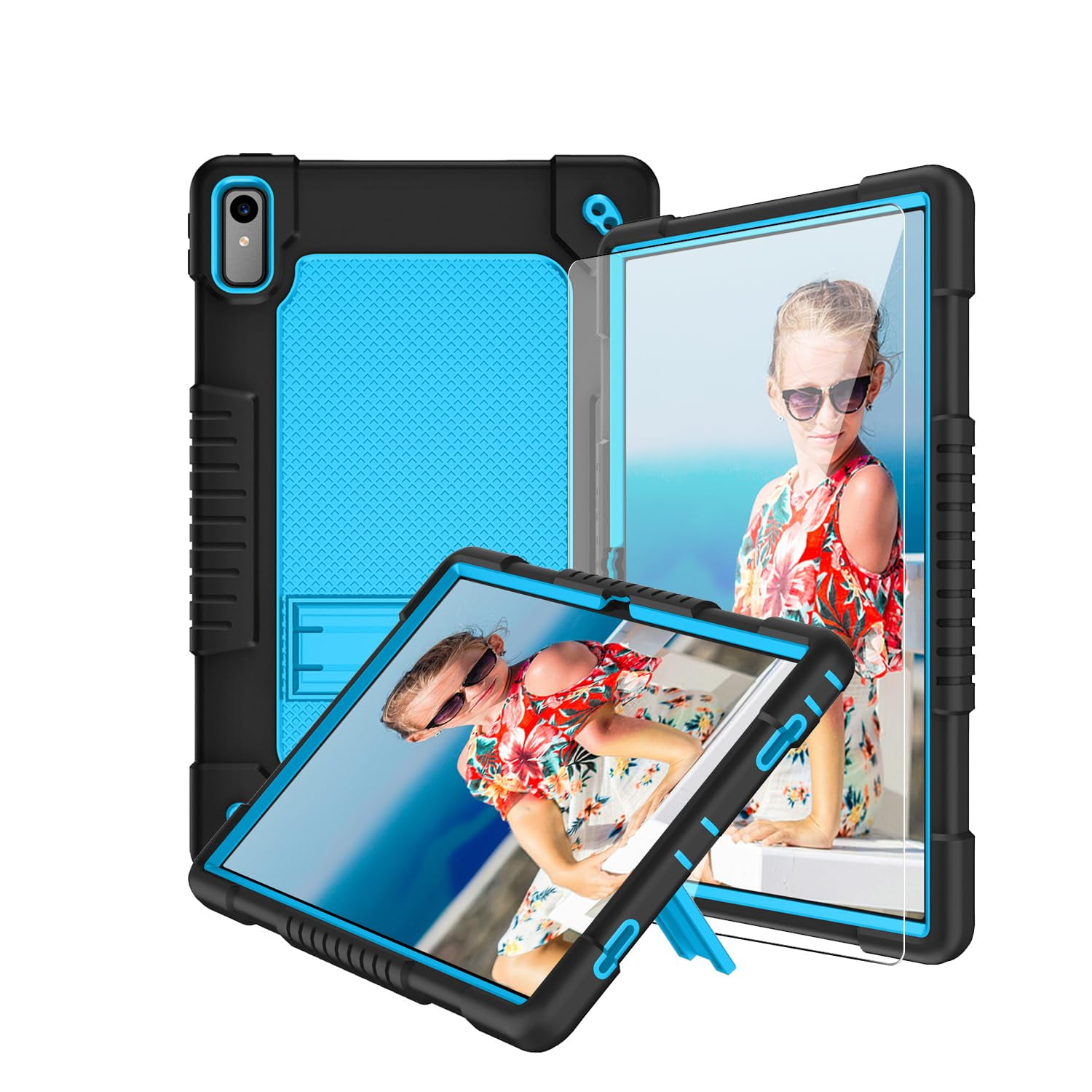 Backlit Keyboard Case For Lenovo Tab P11 Gen 2 11.5” – Detachable Wireless Keyboard With 7-Color Lights & Screen Protector