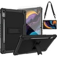 thumbnail image 1 of SOATUTO for Lenovo Tab P12 12.7 Inch 2023 Tablet Case, Shockproof Protective Case with Screen Protector for Lenovo Tab P12 TB-370FU/Xiaoxin Pad Pro TB-371FC (Black/Black/1 PC), 1 of 7