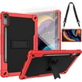 thumbnail image 1 of SOATUTO for Lenovo Tab P12 12.7 Inch 2023 Tablet Case, Shockproof Protective Case with Screen Protector for Lenovo Tab P12 TB-370FU/Xiaoxin Pad Pro TB-371FC (Red/Black/2 PCS), 1 of 7