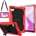 thumbnail image 1 of SOATUTO for Moderness Tab MB1001 10.1" Case W/ Shoulder Strap Stand Soft Silicone Case for ZZB Velorim Freeski OLEXEX Bestski CZZ Tablet Case with HD Clear Screen Protector Film - Red+Black/2 Pcs, 1 of 6
