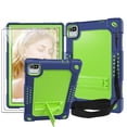 thumbnail image 1 of SOATUTO for Moderness Tab MB1001 10.1" Case W/ Shoulder Strap Stand Soft Silicone Case for ZZB Velorim Freeski OLEXEX Bestski CZZ Tablet Case with HD Clear Screen Protector Film - Navy+Green/2 Pcs, 1 of 6
