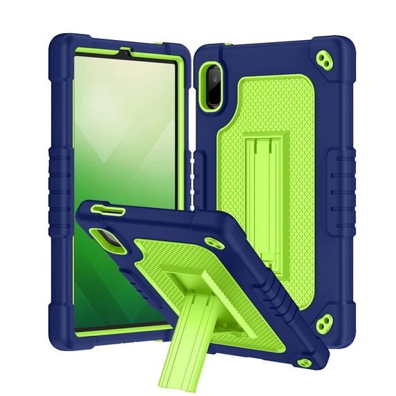 SOATUTO for Nook 9" Lenovo Tablet (2024) / Lenovo Tab M9 (TB-310FU, 2023 Built in Kickstand/Shoulder Strap Kid Friendly Heavy Duty Protective case for Lenovo M9 Tablet 9 inch 2023 - Navy+Green