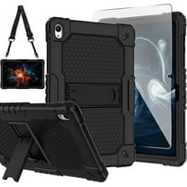 SOATUTO for Onn 10.1 (Gen 4) 2024 (Model: 100135925) Tablet Case Built in Kickstand Hand Free Heavy Duty Protective Case for Onn 10.1 Tablet Case (Gen 4) 2024 Tablet (Black/Black/1 PC)