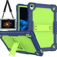 thumbnail image 1 of SOATUTO for Onn 10.1 (Gen 4) 2024 (Model: 100135925) Tablet Case Built in Kickstand Hand Free Heavy Duty Protective Case for Onn 10.1 Tablet Case (Gen 4) 2024 Tablet (Navy Blue/Green), 1 of 8