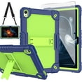 thumbnail image 1 of SOATUTO for Onn 10.1 (Gen 4) 2024 (Model: 100135925) Tablet Case Built in Kickstand Hand Free Heavy Duty Protective Case for Onn 10.1 Tablet Case (Gen 4) 2024 Tablet (Navy Blue/Green/1 PC), 1 of 8