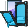 thumbnail image 1 of SOATUTO for Onn. 10.4" Tablet Pro 2023 Model: 100110603 Heavy Duty Protective Case Built in Shoulder Strap Kids Friendly Shell Case with Screen Protector for Onn 10.4 Tablet Pro - Black+Blue/1 Pcs, 1 of 6