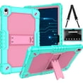 thumbnail image 1 of SOATUTO for Onn 11 Tablet Pro 2024 Shockproof Kids Friendly Rugged Hybrid Case Built-in Kickstand for Onn 11 Inch Tablet Pro 2024 Model 100146660 (Green/Pink), 1 of 8