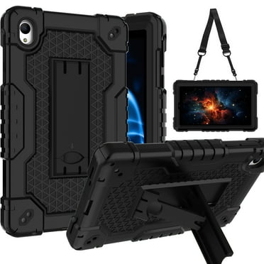 SOATUTO for Onn 8 inch Tablet Case (2024 Model 100135923) Built in Kickstand Hand Free Heavy Duty Protective Case for Onn 8 inch Gen 4 2024 Release Tablet (Black/Black)